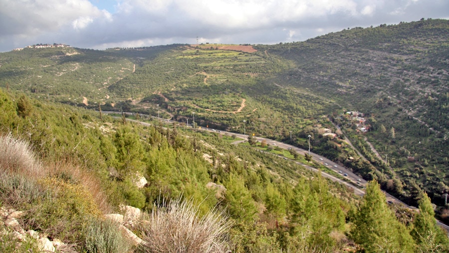 המערכה על הדרך לירושלים במבט אחד. שער הגיא (צילום: תמר הירדני)