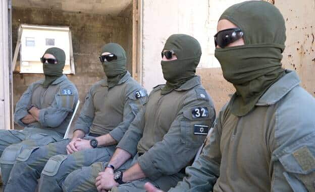 soldiers with ski mask on the face